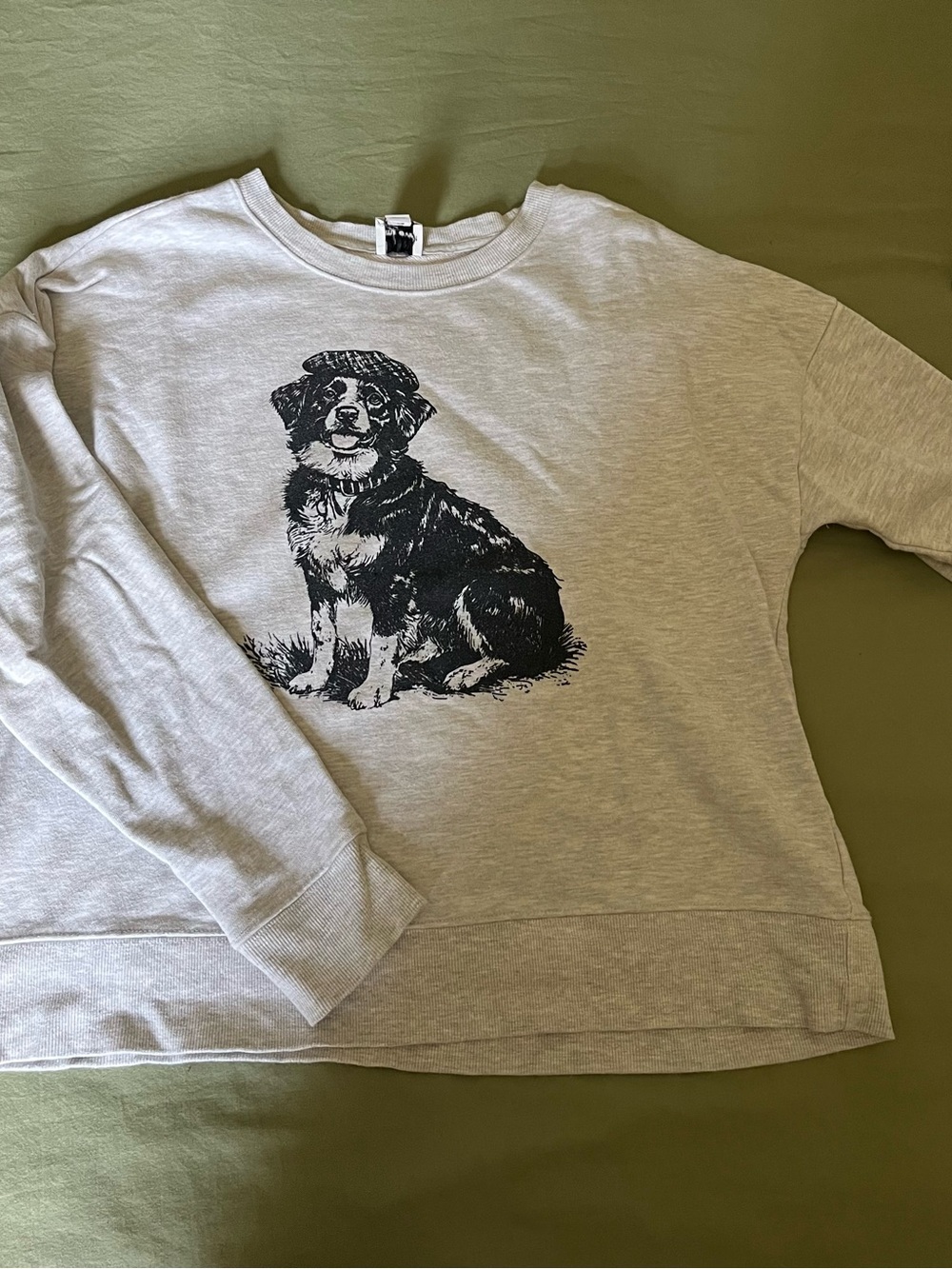 Anthropologie Maeve Best In Show Dog Graphic Sweatshirt - Crewneck Pet Print